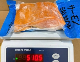 Cá hồi fillet  bao xanh
