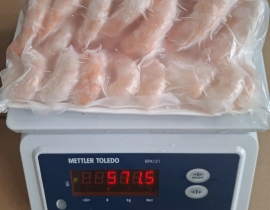 Nõn tôm thẻ xếp vỉ 500g