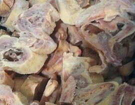 GÀ DAI KHÔNG ĐẦU CẮT 3CM LÀM MÌ QUẢNG
