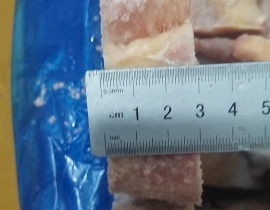 GÀ DAI KHÔNG ĐẦU CẮT 3CM LÀM MÌ QUẢNG