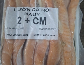 Lườn cá hồi 2+ vỉ 500g net 7