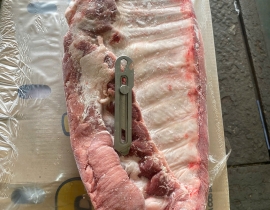 SƯỜN BẸ HEO PALMALI BRAZIL THÙNG 22KG LÔ NHẬP NGÀY 08/05/2026
