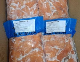 VỤN CÁ HỒI - NGUYÊN MIẾN LỚN - 100% KHÔNG XƯƠNG KHÔNG DA KHÔNG MỠ
