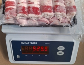 Ba chỉ bò úc kilkoy cuộn vỉ đen 500g